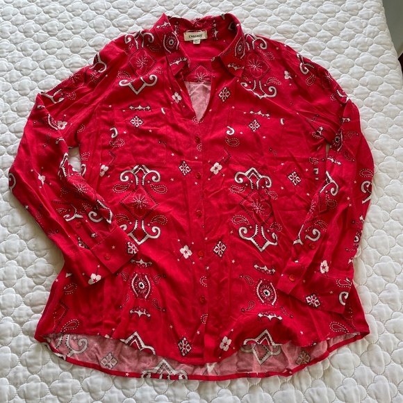 L' Agence Flowy Button Down Shirt Size Small - Picture 1 of 6